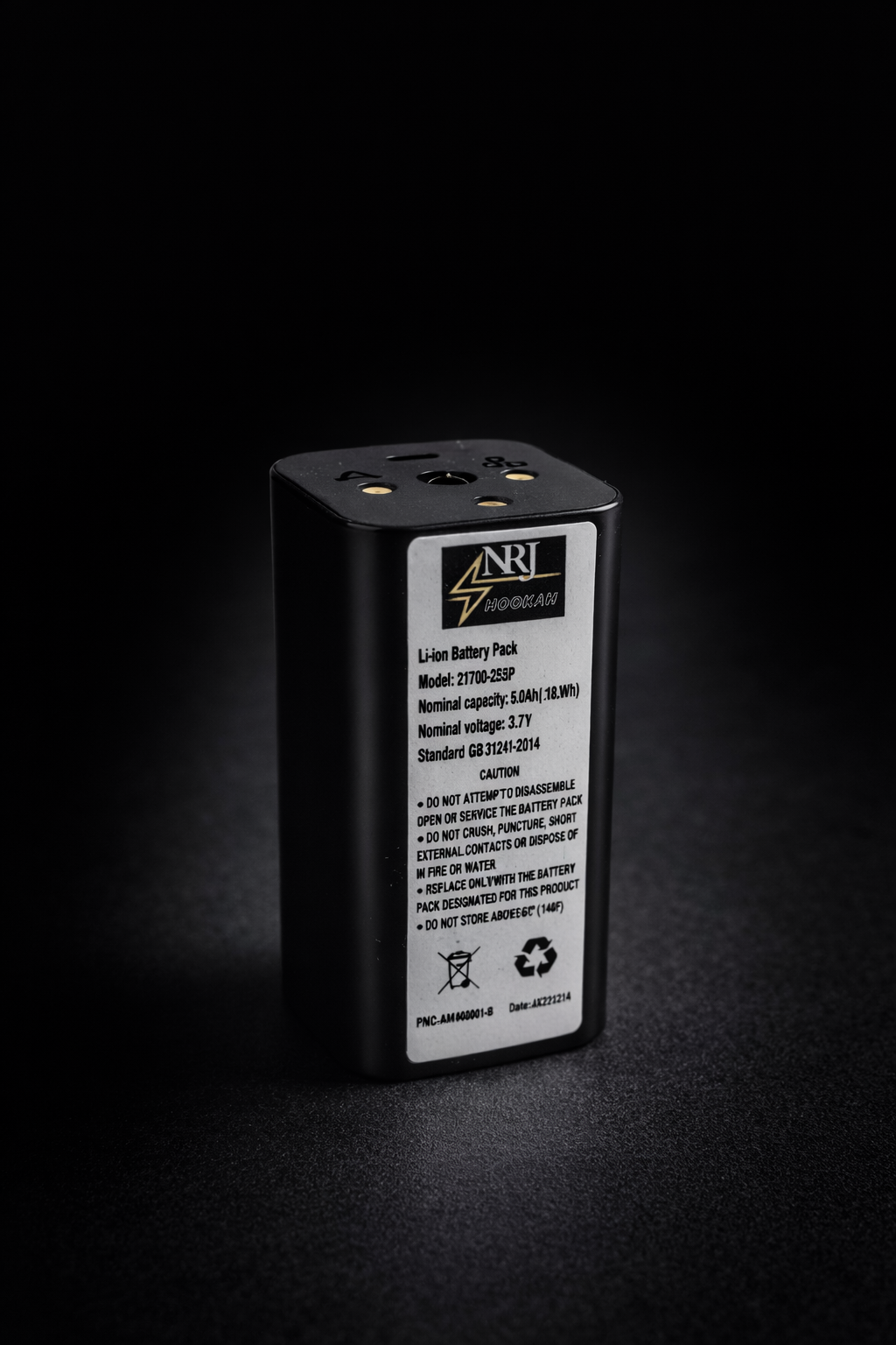 Supplementary Rechargeable Battery For NRJ E-Hookah